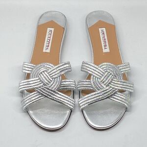 Aquazzura Felix Leather Sandals size 37.5